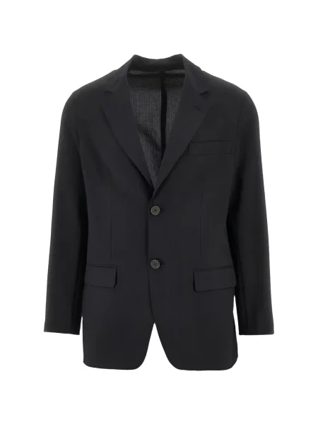 Geacă Emporio Armani cu un singur rând de nasturi negru