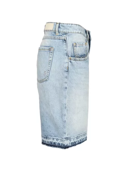 Široké džínové šortky Icon Denim s 5 kapsami modré