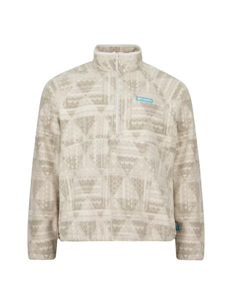 Hanorac din fleece Columbia din fleece cu imagine bej