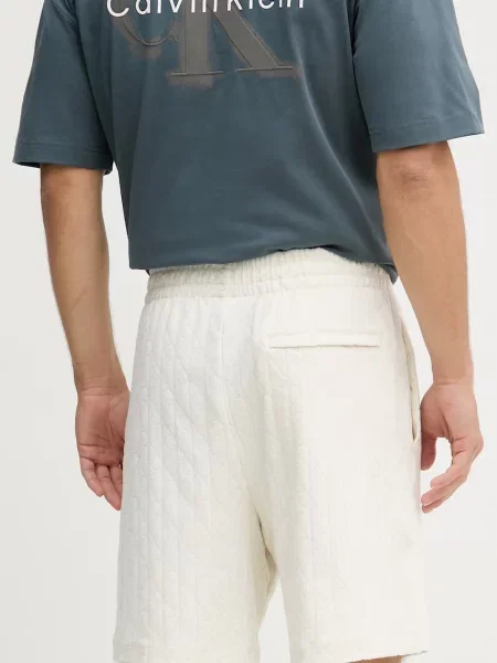 Calvin Klein Jeans szorty dresowe beżowe