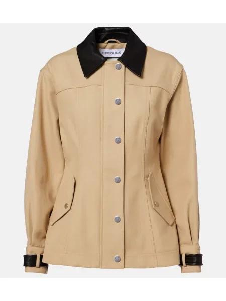 Geanta de piele Veronica Beard bej