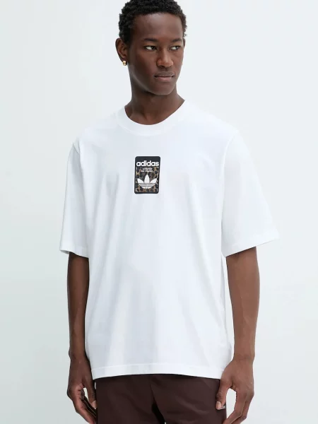 Тениска adidas Originals Graphic Os Ss T с принт бяло