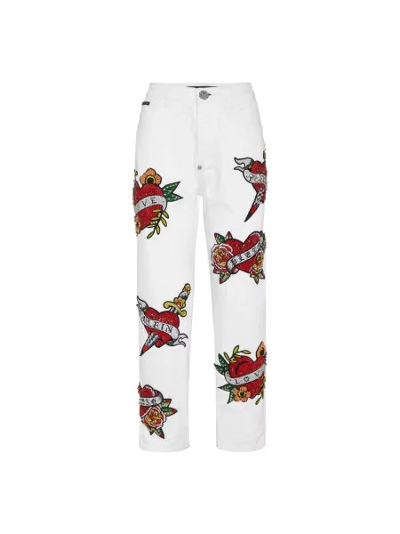 Jeansy Philipp Plein białe