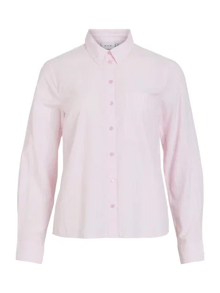 VILA Bluză VIDARMA roz alb