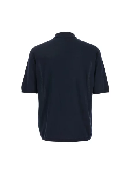 Koszulka Emporio Armani z lyocellu niebieska