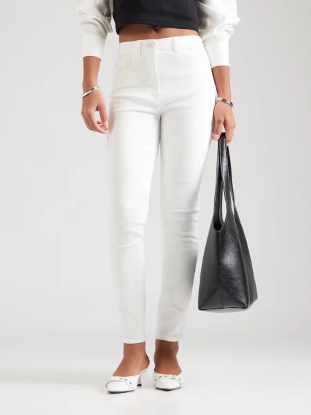 Morgan blugi skinny pentru femei alb