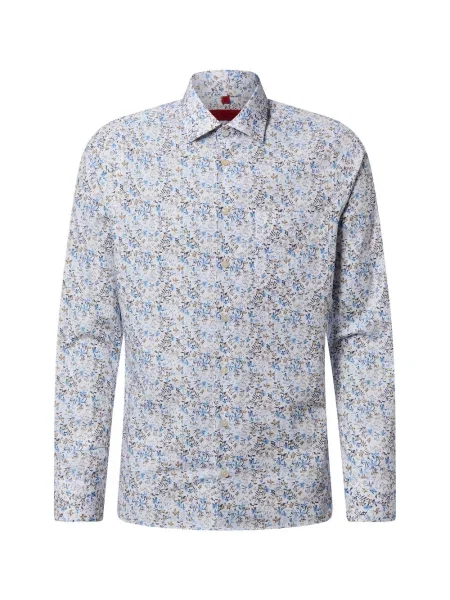 Finshley & Harding koszula biznesowa Easy Care Mężczyźni Slim Fit biały|wielokolorowy|niebieski|brązowy jednolity 38 biała