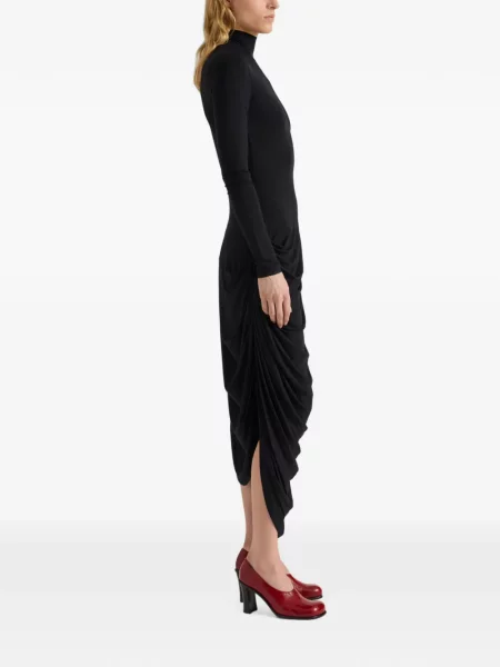 Lung rochie Proenza Schouler White Label drapată alb