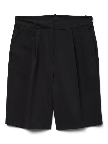 VERO MODA Pantaloni cu dungă negru