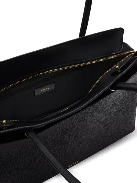 Geantă shopper Furla din piele negru