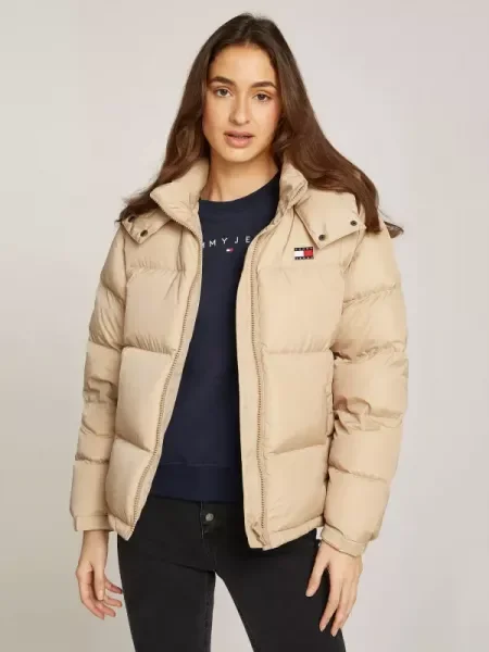 Steppelt farmer dzseki Tommy Jeans bézs