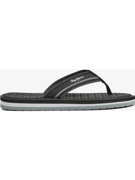 Japonki Pepe Jeans West Basic czarno-szare 44 czarne