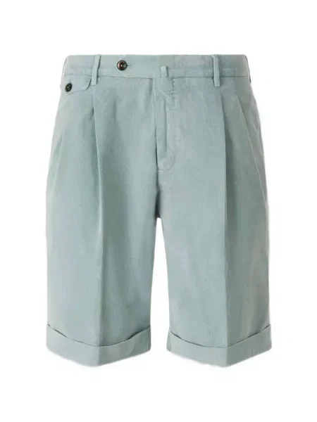 Pantaloni scurți Pantaloni Torino de catifea cord albastru