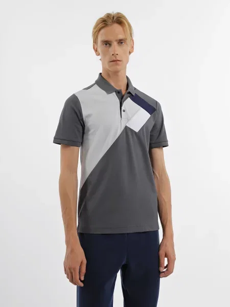 Поло Ea7 серое