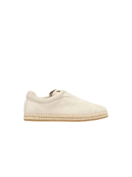 Espadryle Scarosso skórzane beżowe
