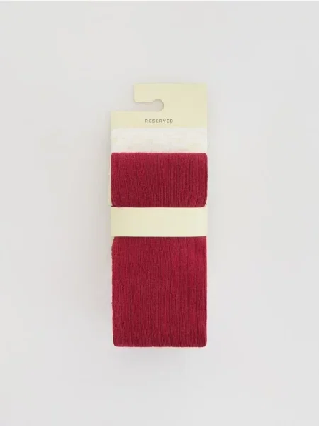 Reserved Візерунчасті колготки 2 шт. перцевий червоний