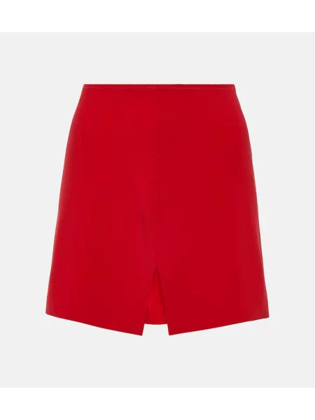 Spódnica Norma Kamali z rozcieciem czerwona
