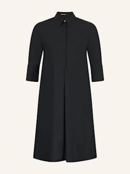 Marc Aurel Sukienka Z Dżerseju Z Rękawami schwarz czarna