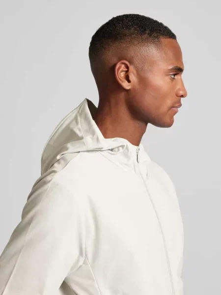 Bluza rozpinana z kapturem model ‘LUIZ’ Save The Duck beżowa