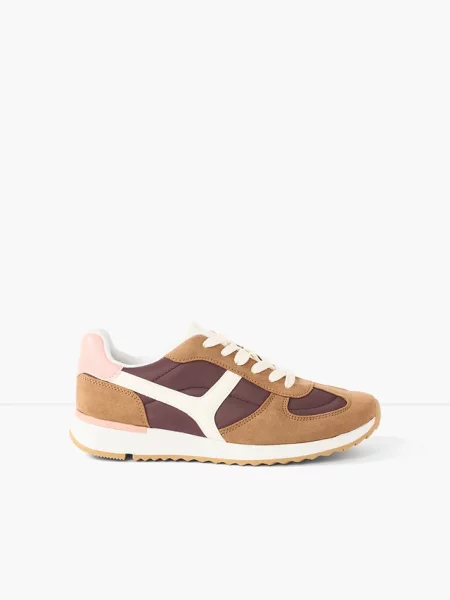 Sneakersy w stylu retro fioletowe