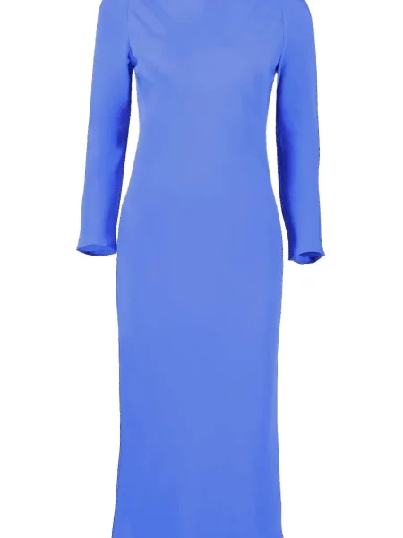 Rochie maxi Peter Cohen până la genunchi de costum albastru