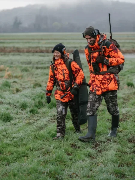 Spodnie myśliwskie Solognac Warm wodoodporne camo zielone