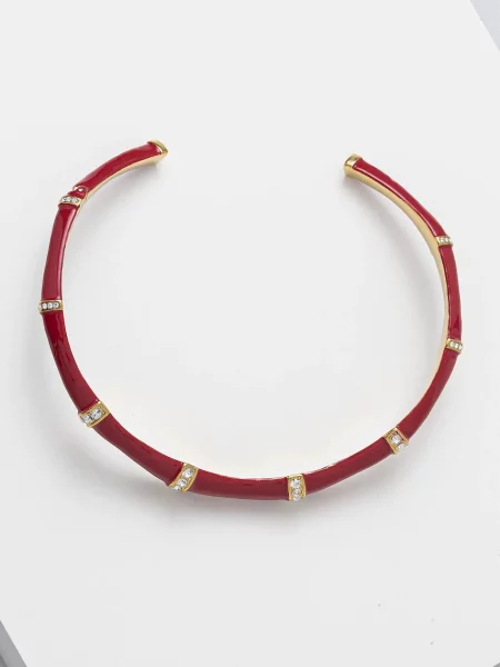 Колие Guess BAMBOO червено