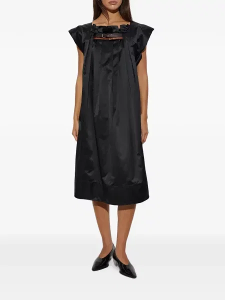 Cu centură rochie midi Marni negru