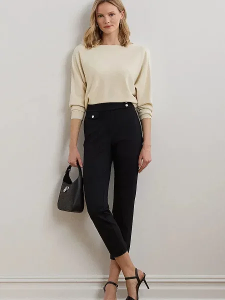 Hlače Lauren Ralph Lauren črna