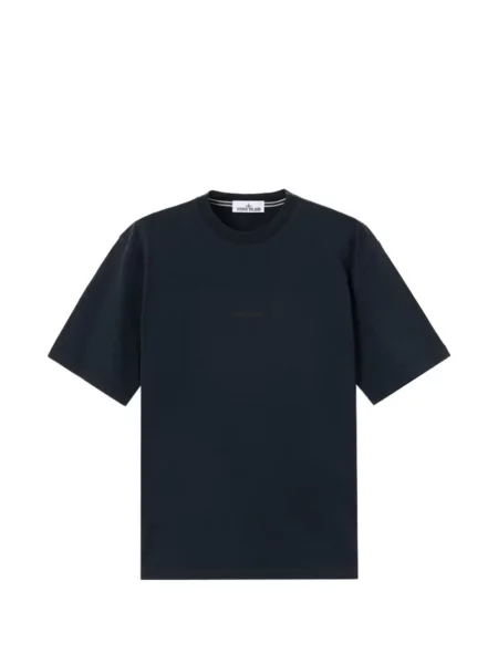 Tricou Stone Island din jerseu cu strasuri albastru