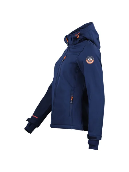 Geacă Peak Mountain softshell albastru