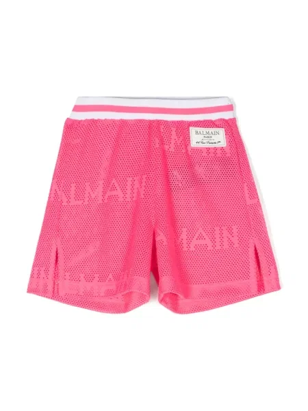 Szorty dziecięce Balmain różowe
