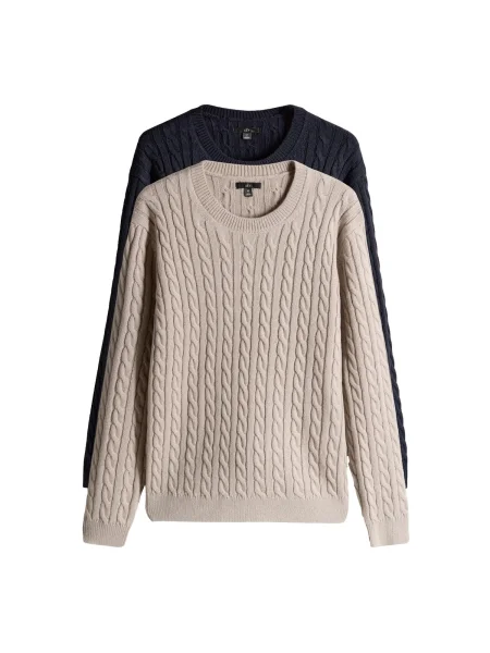 The Set Sveter telová / námornícka modrá