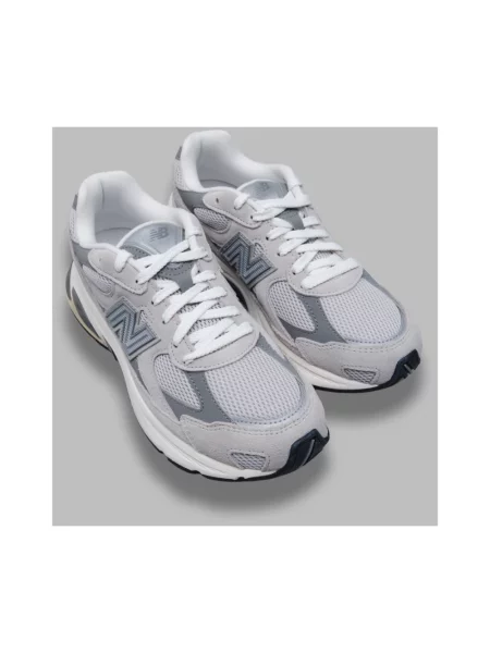 Sneakersy New Balance skórzane na siłownię szare
