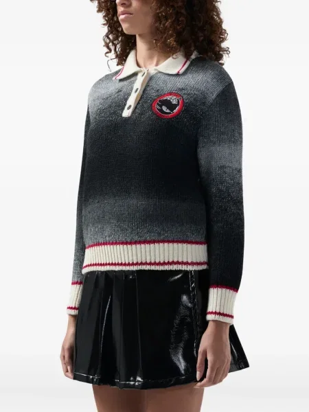 Polo Gcds cu broderie gri