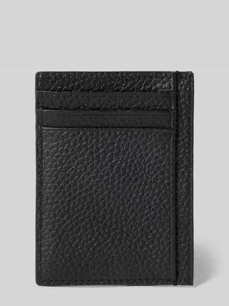 Calvin Klein etui na karty skórzane czarny