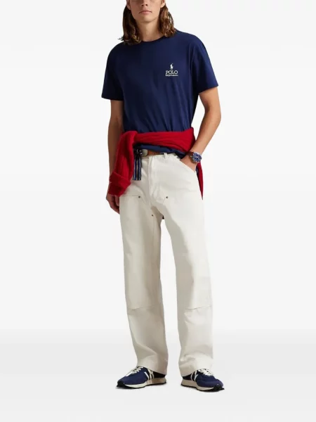 Pólóing Polo Ralph Lauren autogrammal kék