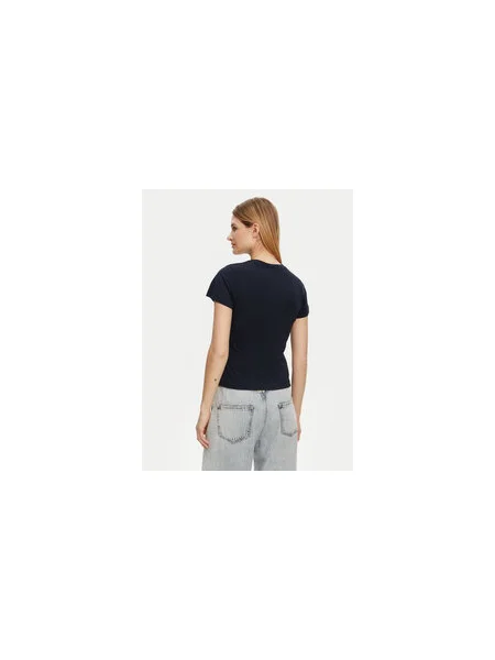 Guess Póló Slim Fit sötétkék