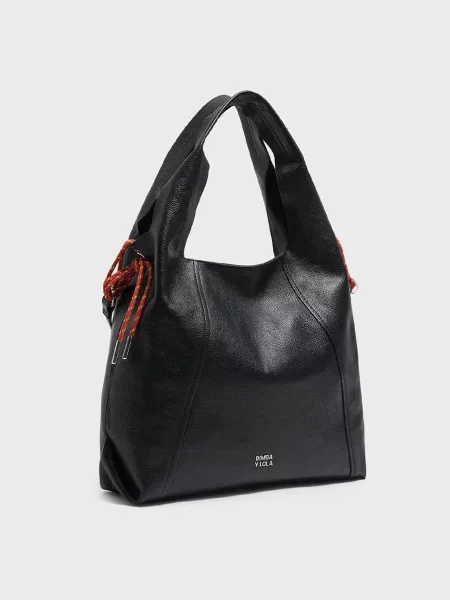 Шкіряна сумка Bimba Y Lola чорна
