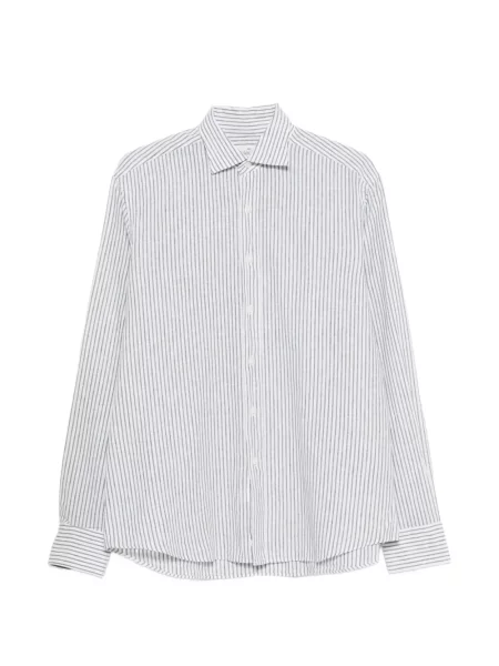 Pruhované pruhované košile Alessandro Gherardi bílé