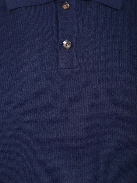 Πλεκτό polo Dell'oglio μπλε
