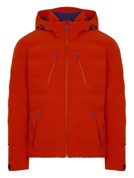 Jeździć na nartach kurtka narciarska Aztech Mountain z kapturem pomarańczowa