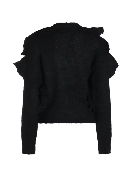 Pulover Elisabetta Franchi cu volane negru