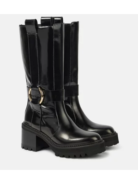 Cizme See By Chloe din piele negru