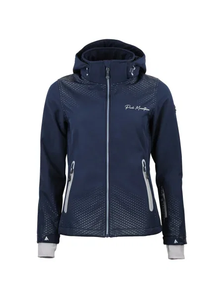 Geacă Peak Mountain softshell albastru