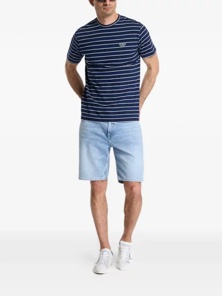 Tricou Guess cu imagine albastru