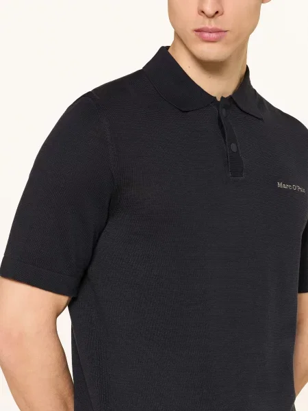 Marc O'polo Pletené Polo Tričko tmavě modrá