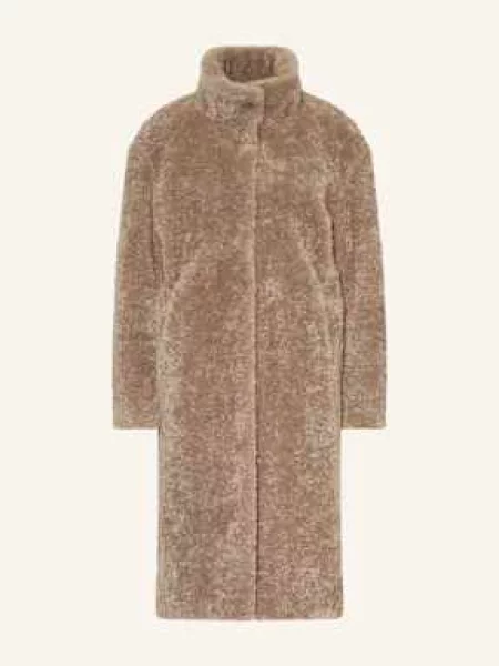 Lilienfels Płaszcz Ze Sztucznego Futra beige beżowe