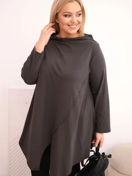 Bluză Kesi asimetrică mari negru