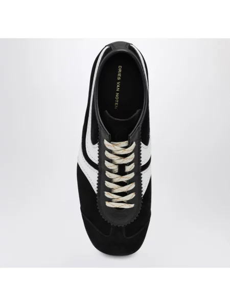 Sneakersy Dries Van Noten skórzane czarne